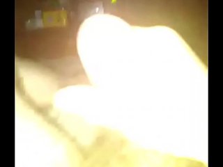 stroking my hard cock