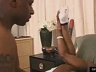 Two black have anal sex